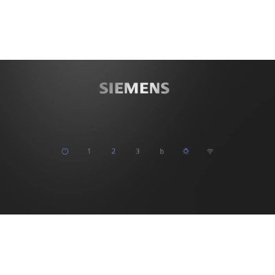 Campana extractora inclinada de pared Siemens lc81kan60 iQ500 80 cm cristal negro