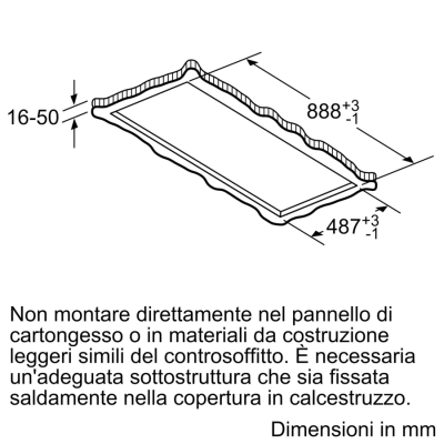 Hotte de plafond encastrable Siemens lr96cbs25 iQ500 90 cm blanc SL