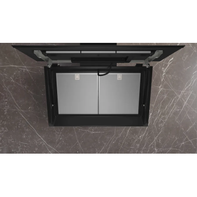 Siemens lc91klt65 iQ700 wall-mounted hood 90 cm black glass SL