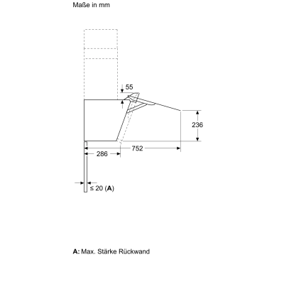 Siemens lc87kfn65 iQ300 cappa inclinata a parete 80 cm nero SL