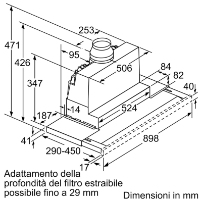 Campana telescópica empotrada Siemens li97sa561s iQ500 90 cm SL