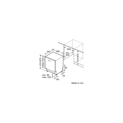 Lave-vaisselle entièrement intégré Siemens sn87tx02ce iQ700 slim 60 cm