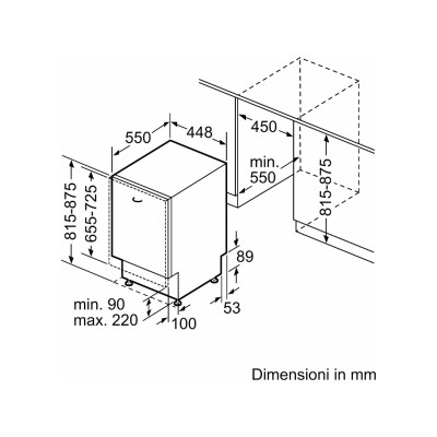 Siemens sr65zx22me iQ500 Einbaugeschirrspüler 45 cm voll verschwindend