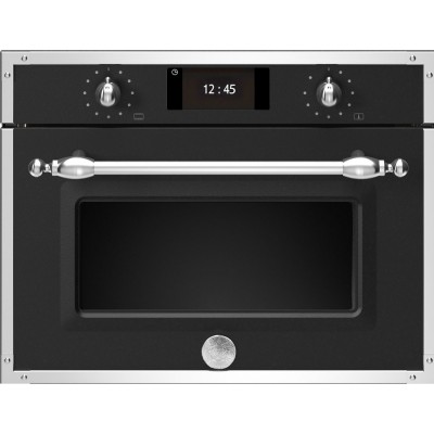 Bertazzoni f457hervtne kompakter eingebauter Dampfbackofen 60 cm schwarz
