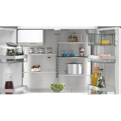Siemens kf96daxea iQ500 lodówka wolnostojąca 91 cm h 183 ze stali nierdzewnej w kolorze czarnym