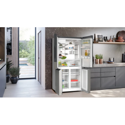 Siemens kf96dppea iQ500 lodówka wolnostojąca 91 cm h 183 ze stali nierdzewnej