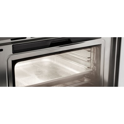 Bertazzoni f457hervptax compact built-in steam oven 60 cm ivory stainless steel