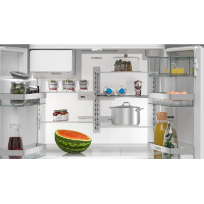 Lodówka wolnostojąca Siemens kf96dpxea iQ700 91 cm h 183 cm ze stali nierdzewnej w kolorze czarnym