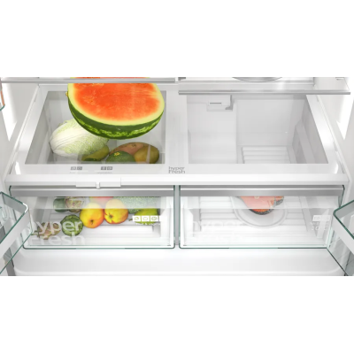 Lodówka wolnostojąca Siemens kf96dpxea iQ700 91 cm h 183 cm ze stali nierdzewnej w kolorze czarnym
