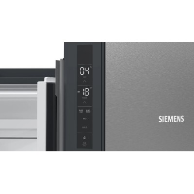 Siemens kf96nvpea iQ500 lodówka wolnostojąca 91 cm h 183 cm stal nierdzewna czarna