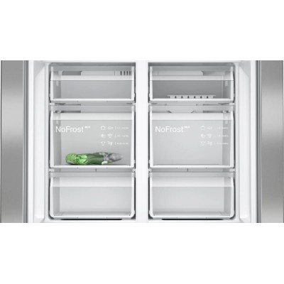 Siemens kf96nvpea iQ500 lodówka wolnostojąca 91 cm h 183 cm stal nierdzewna czarna