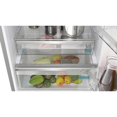 Siemens kg49naict iQ500 freestanding refrigerator freezer 70 cm stainless steel