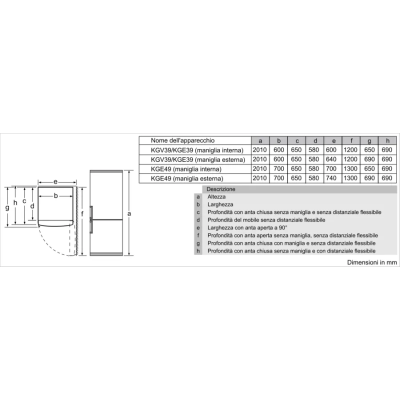 Siemens kg39eaica iQ500 freestanding combined refrigerator 60 cm stainless steel