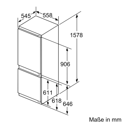 Siemens ki77sadd0 iQ500 Einbaukühlschrank H 158 cm