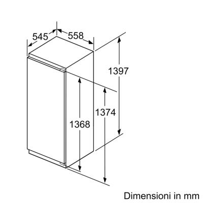 Frigorífico Siemens ki51fade0 iQ700 de una puerta empotrado de 140 cm