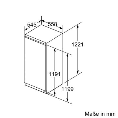 Siemens ki41fadd0 iQ700 Einbau-Eintürkühlschrank H 122 cm