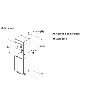 Siemens gi21vadd0 iQ500 freezer congelatore da incasso h 88 cm