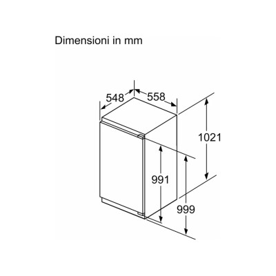 Réfrigérateur encastrable à une porte Siemens ki31radd1 iQ500 h 102 cm