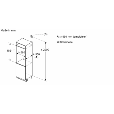 Réfrigérateur encastrable Siemens ki31r2fe0 iQ300 h 102 cm