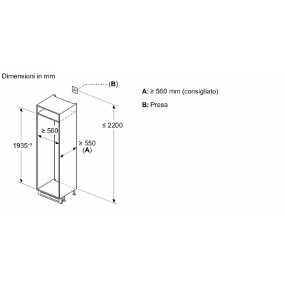 Frigorífico-congelador empotrado Siemens ki96nsdd0 iQ500 h 194 cm SL