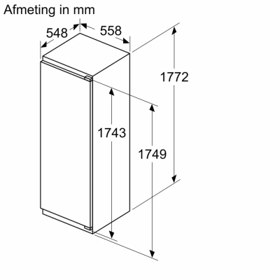 Frigorífico empotrado Siemens ki81rsdd0 iQ500 h 178 cm SL