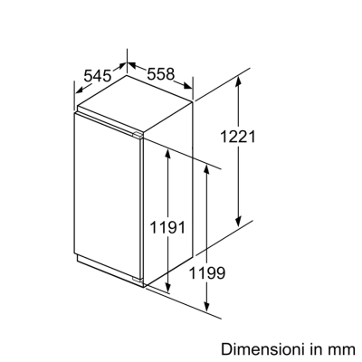Siemens ki41fsdd0 iQ700 built-in refrigerator h 122 cm SL