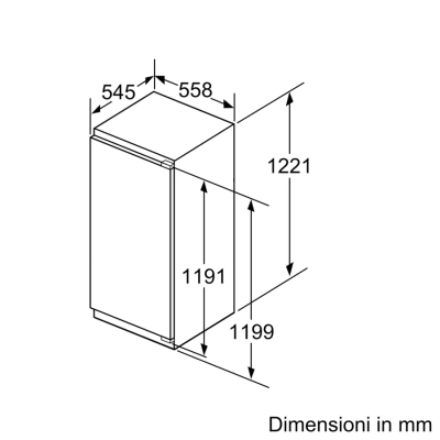 Siemens ki41fsdd0 iQ700 Einbaukühlschrank H 122 cm SL