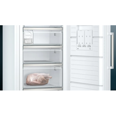 Siemens gs58nawdv iQ500 freestanding freezer 70 cm h 191 white