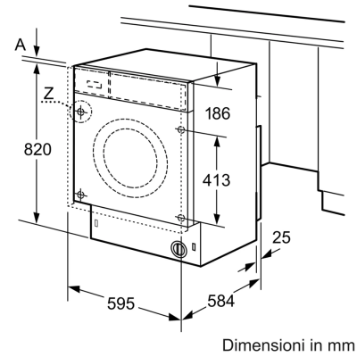 Laveuse sécheuse encastrable Siemens wk14d543 iQ700 60 cm blanc