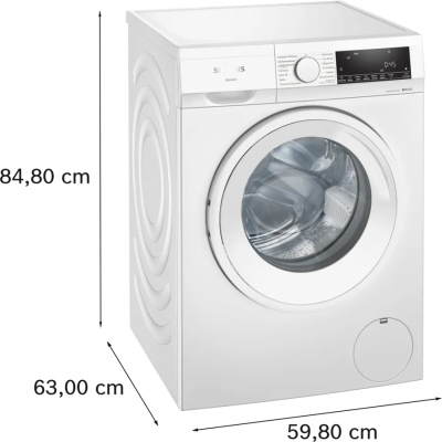 Siemens wn34a141 iQ300 freestanding washer dryer white