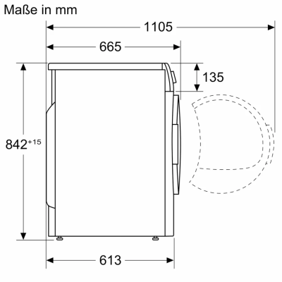 Sèche-linge à pompe à chaleur Siemens wq45b2b40 iQ700 9 kg autonome blanc