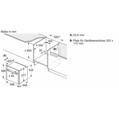 Horno de vapor empotrado Neff b69fs3cy0 N90 60 cm deslizante y oculto