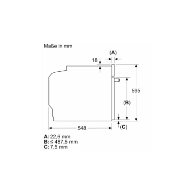 Four pyrolytique encastrable coulissant et escamotable Neff b69cs7ky0 N90 de 60 cm