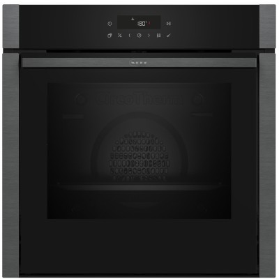 Horno pirolítico empotrado Neff b5acj7ag3 N50 de 60 cm, deslizante y oculto, color negro