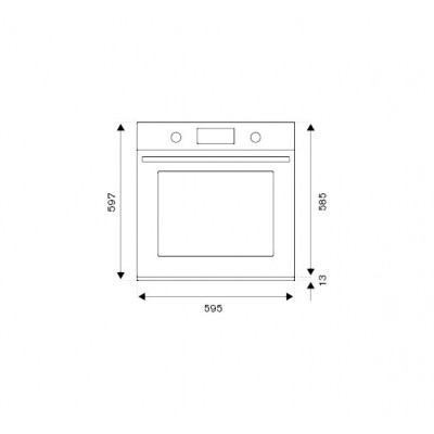 Bertazzoni f609proesx built-in multifunction oven 60 cm stainless steel