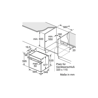 Horno empotrado Neff b4avm4ag0 N50 60 cm deslizante y oculto