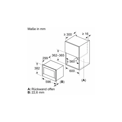 Neff nl9wr21y1N70 Einbau-Mikrowelle H 38 cm