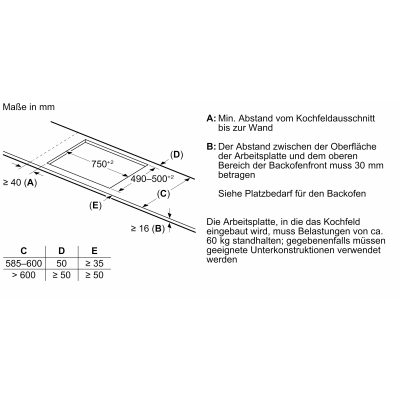 Neff t58auf4c0 N90 Induktionskochfeld 80 cm schwarz mit Rahmen