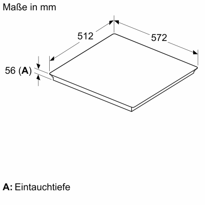 Neff t56phs1c0 N70 Induktionskochfeld 60 cm schwarz Draht oben