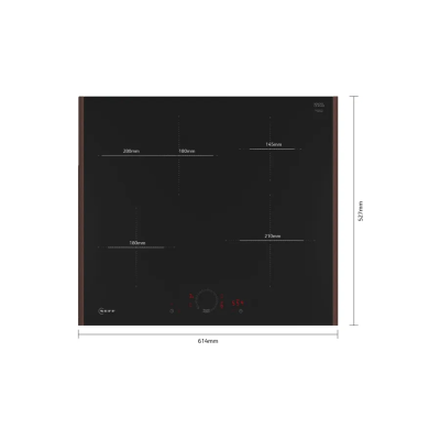 Neff t56yhf1c0 N70 induction hob 60 cm glass ceramic black