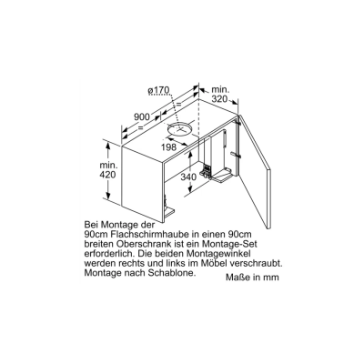 Hotte aspirante encastrable à écran plat Neff d49pu54x1 N90 90 cm
