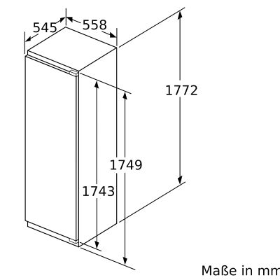 Neff ki8816de1 N90 frigorifero monoporta da incasso h 178 cm