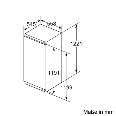 Neff ki8416de0 N90 lodówka wbudowana h 122 cm