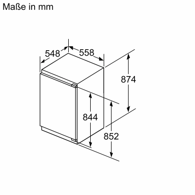 Neff ki1216dd1 N70 Einbaukühlschrank H 88 cm