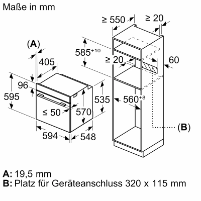 Neff b1ccc0ak3 N30 Einbau-Multifunktionsofen 60 cm schwarz