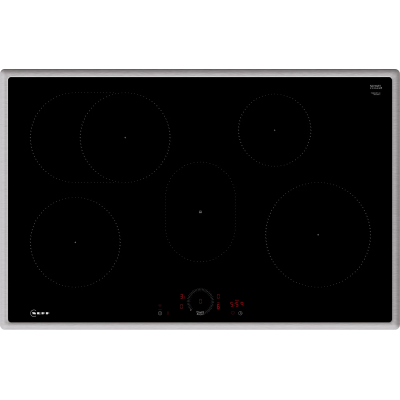 Neff t58shf1l0 N70 table de cuisson à induction 80 cm noir avec cadre en acier inoxydable