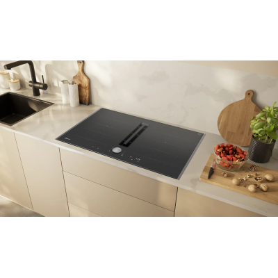 Neff v68ttx4l0 N90 induction hob with integrated hood 80 cm black