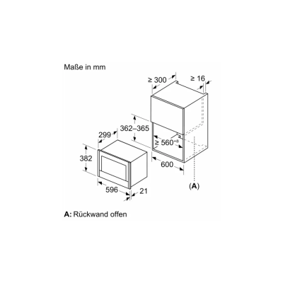 Four à micro-ondes encastrable Neff nl4gr31n1 N70 h 40 cm noir