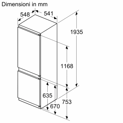 Neff ki7961se0 N30 Einbau-Kühl-Gefrierkombination H 194 cm