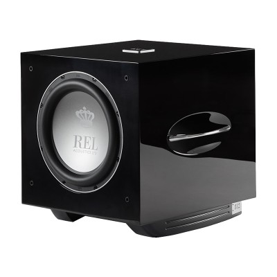 Subwoofer Rel Acoustics S/812 800 W lacado en negro - Serie S